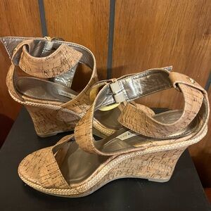 Dana Buchman Cork Wedge Sandals